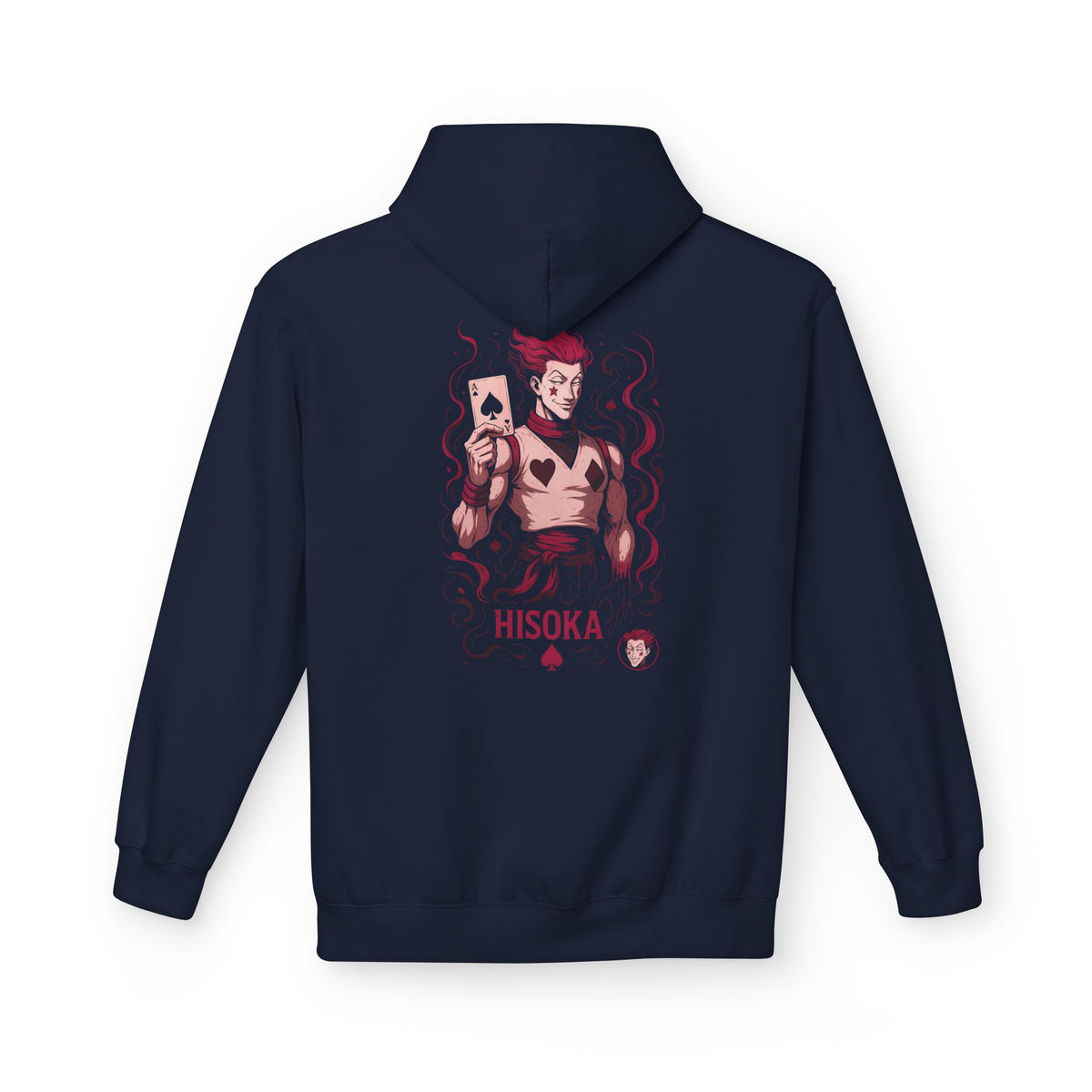 card Hisoka-Inspired Unisex Hoodie, Anime Apparel, Cozy Hoodie for Fans, Gift for Gamers, Stylish Streetwear