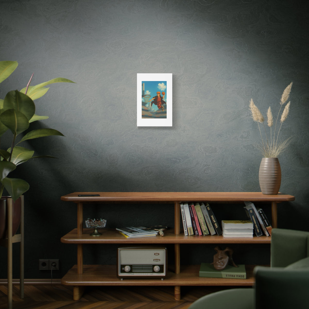 pain Basketball Wall Art, Matte Canvas Print, Home Decor, Sports Gift, Athletic Wall Decor, Gym Decoration
