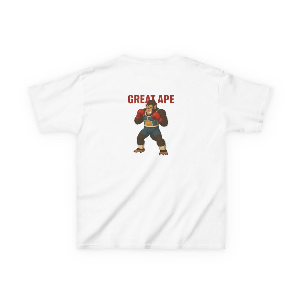 Kids Graphic Tee with Great Ape Design, Fun T-Shirt for Boys Girls, Cartoon Shirt, Birthday Gift, Playtime Apparel
