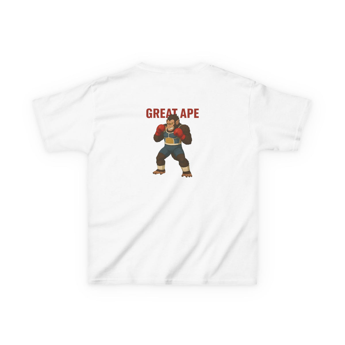 Kids Graphic Tee with Great Ape Design, Fun T-Shirt for Boys Girls, Cartoon Shirt, Birthday Gift, Playtime Apparel