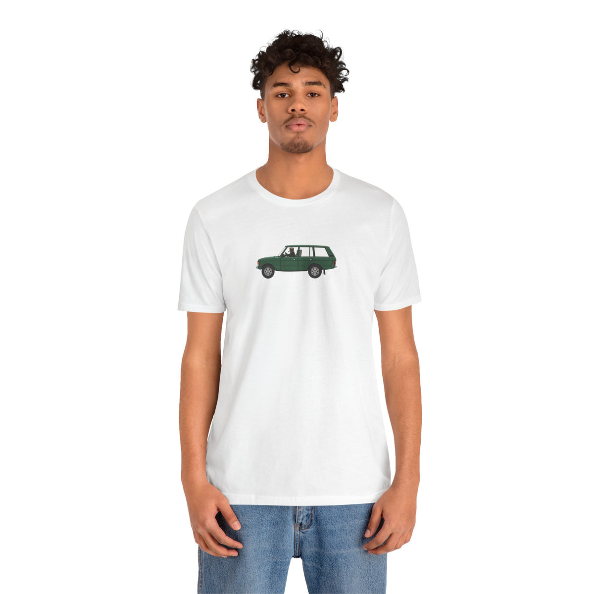 green land rover classic car Stylish , high quality