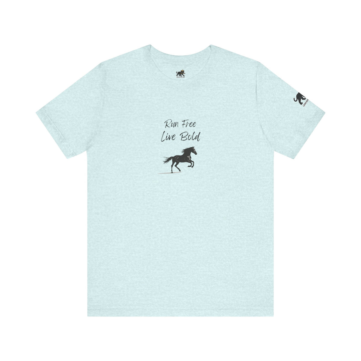 run free live bold Graphic Tee, Casual Summer Shirt, Marine Life T-Shirt, Gift for Sea Lovers,  high quality