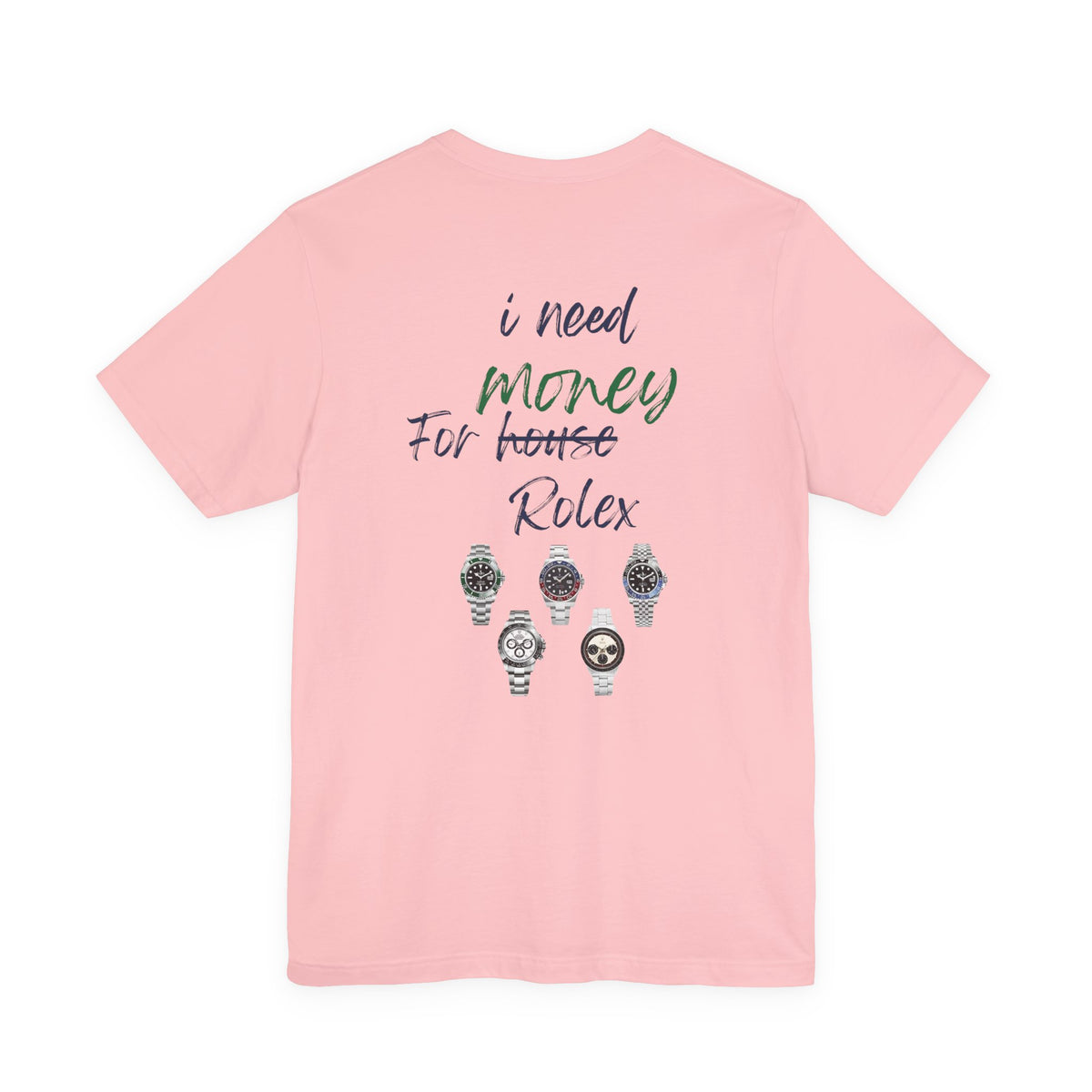 i need money for rolex  Graphic Tee, Casual Summer Shirt, Marine Life T-Shirt, Gift for Sea Lovers,  high quality