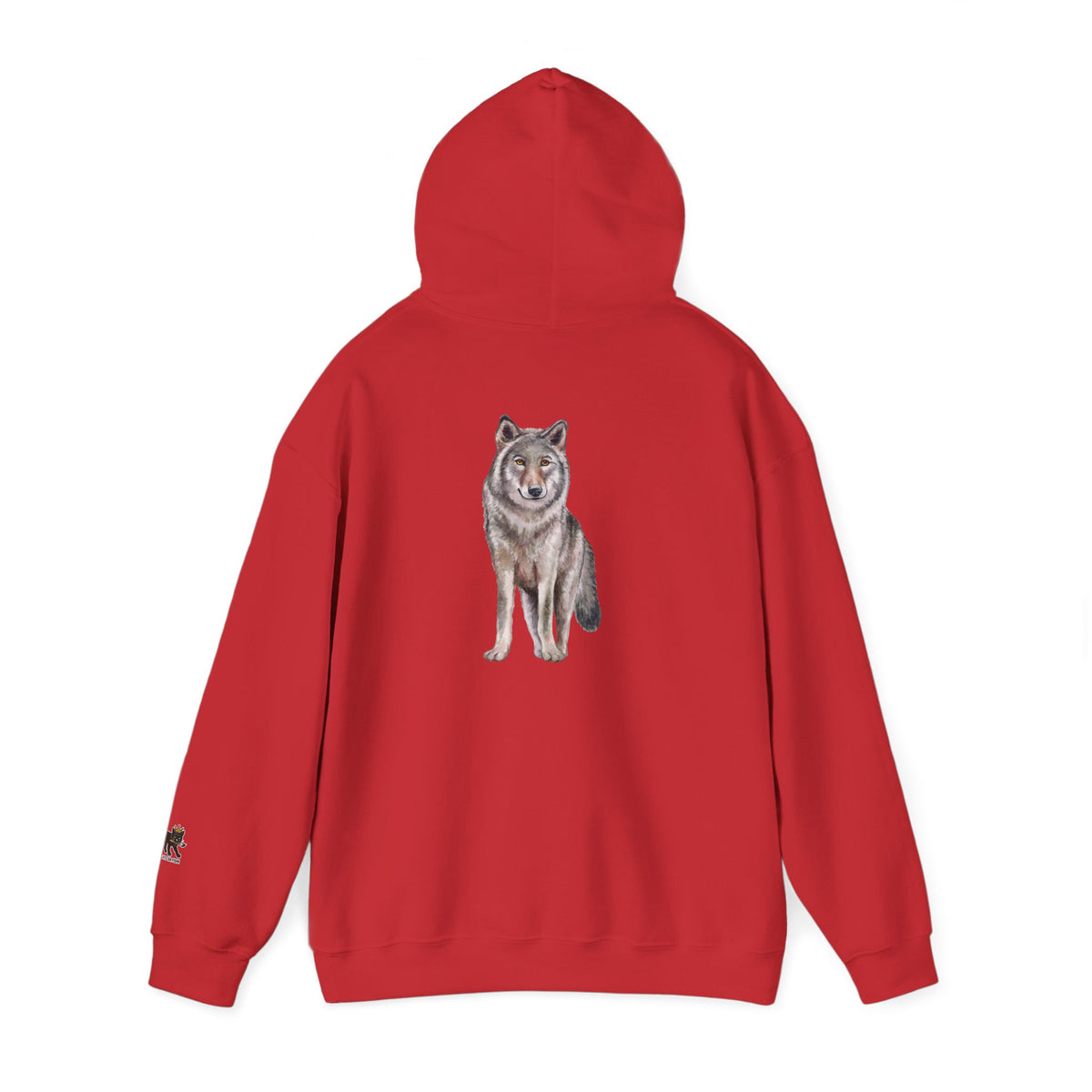 Wolf Hooded Sweatshirt, Unisex Casual Hoodie,