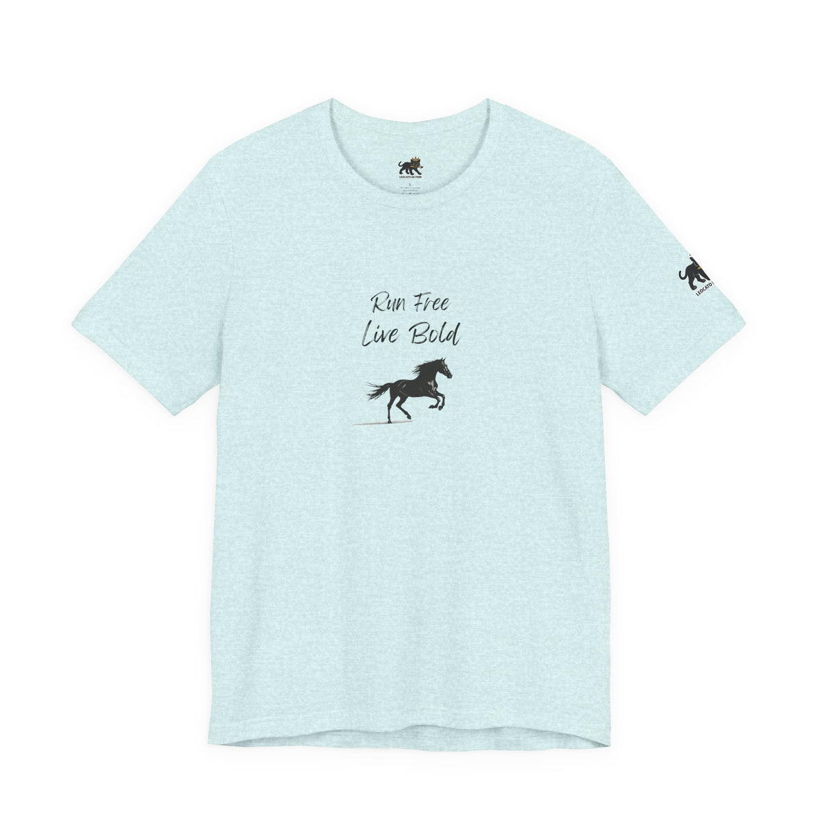 run free live bold Graphic Tee, Casual Summer Shirt, Marine Life T-Shirt, Gift for Sea Lovers,  high quality