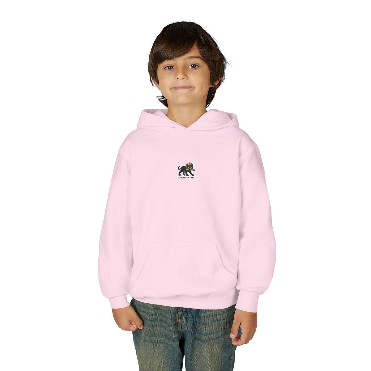 Youth Heavy Blend Hooded Sweatshirt with 'Leccato da Fish' Design - Cozy Gift for Teens, Memory Keepsake, Casual Wear, Birthday .
