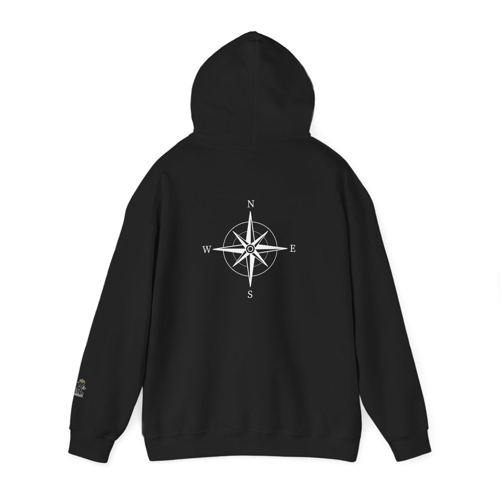 navigation  Hooded Sweatshirt, Unisex Casual Hoodie, Perfect Gift for Friends, Inspiring Apparel, Comfortable Daily Wear