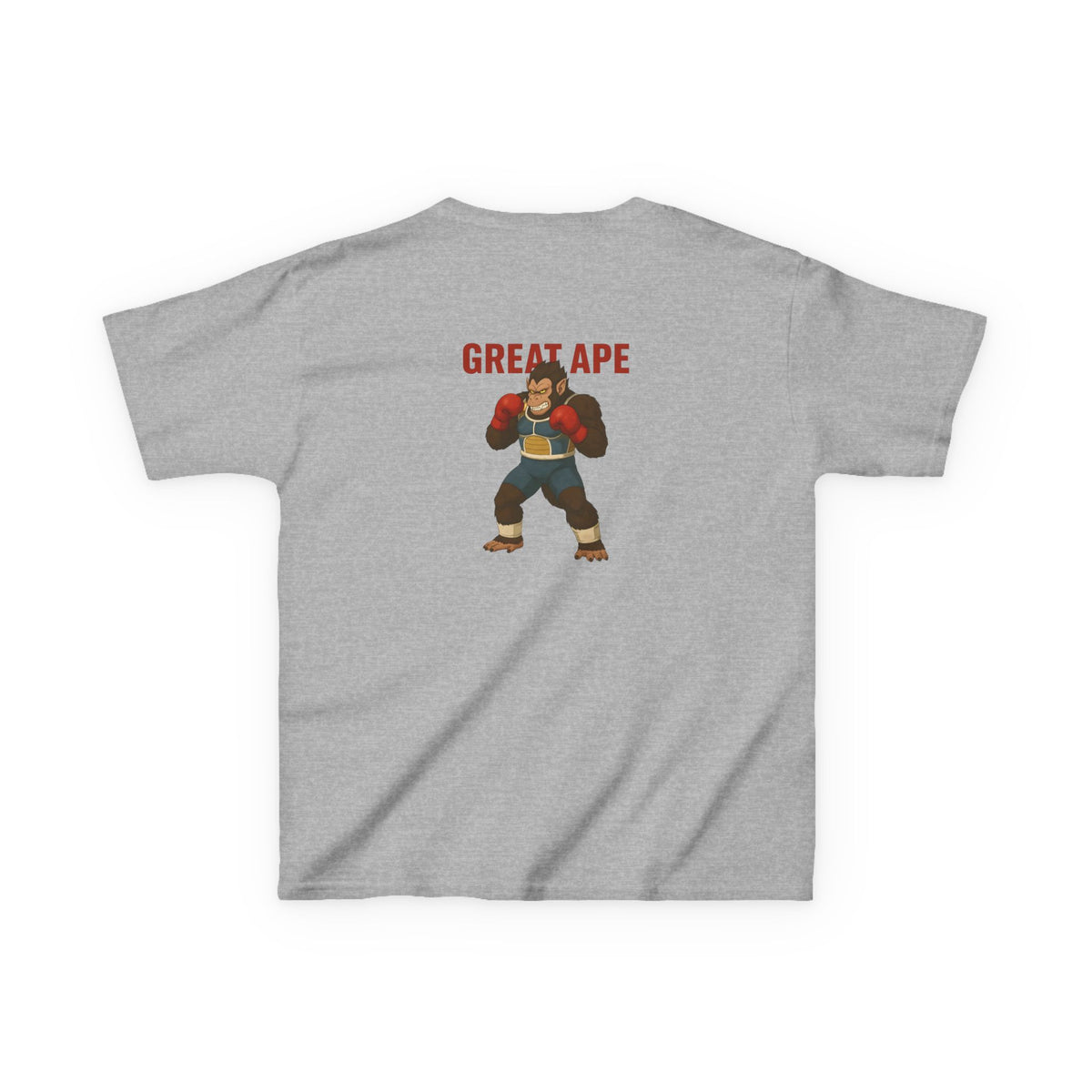 Kids Graphic Tee with Great Ape Design, Fun T-Shirt for Boys Girls, Cartoon Shirt, Birthday Gift, Playtime Apparel