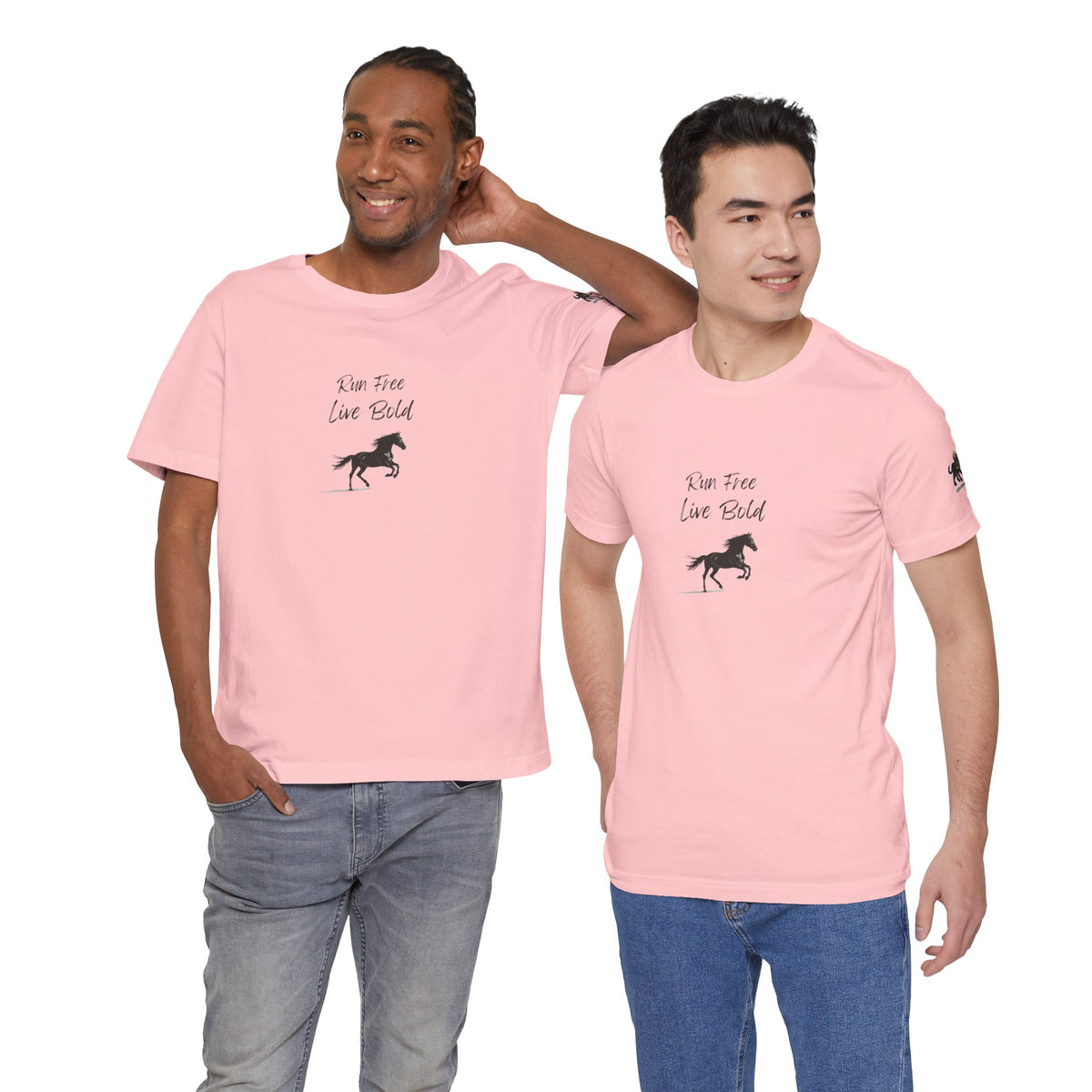 run free live bold Graphic Tee, Casual Summer Shirt, Marine Life T-Shirt, Gift for Sea Lovers,  high quality
