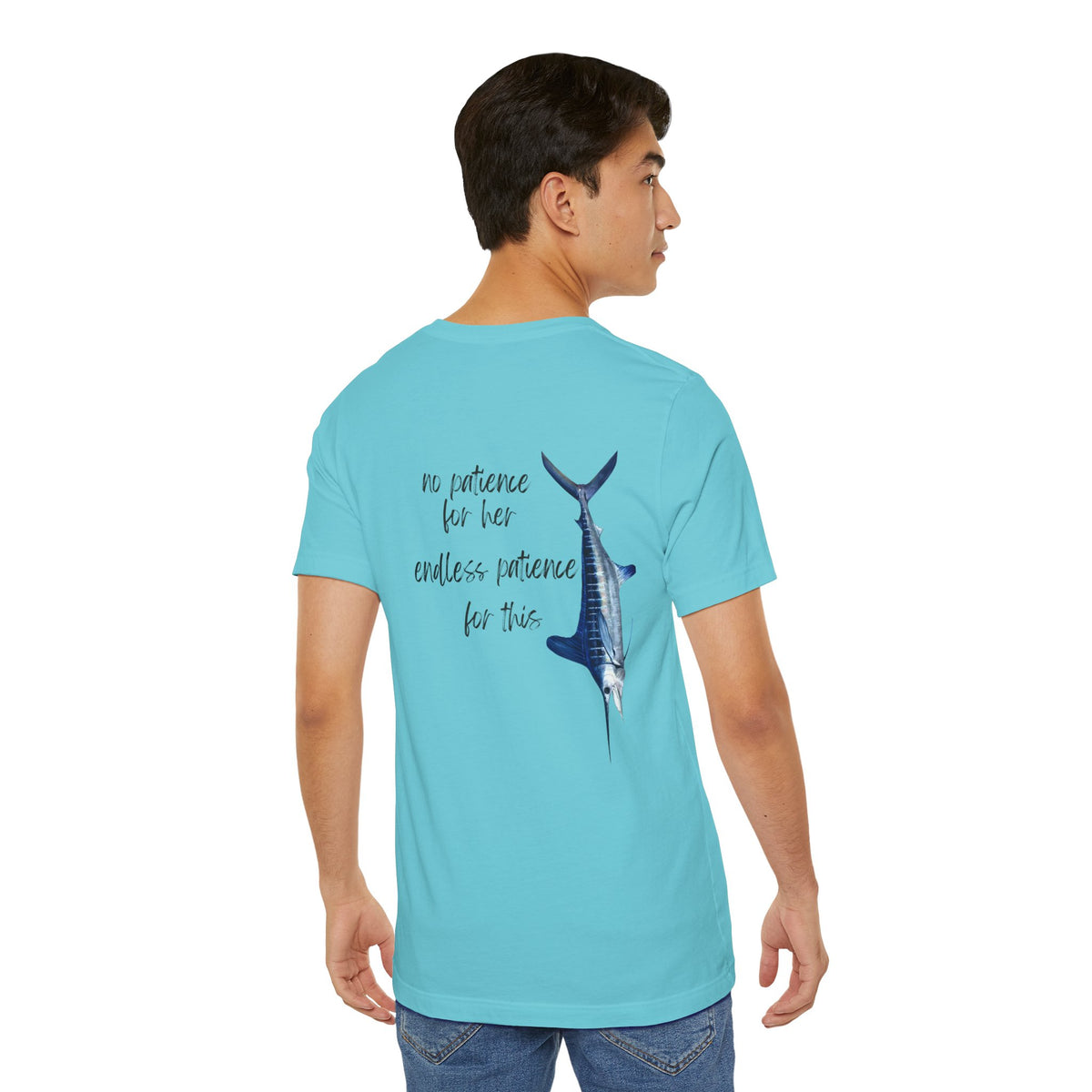 No patience for her, endless patience for this Graphic Tee, Casual Summer Shirt, Marine Life T-Shirt, Gift for Sea Lovers,  high quality