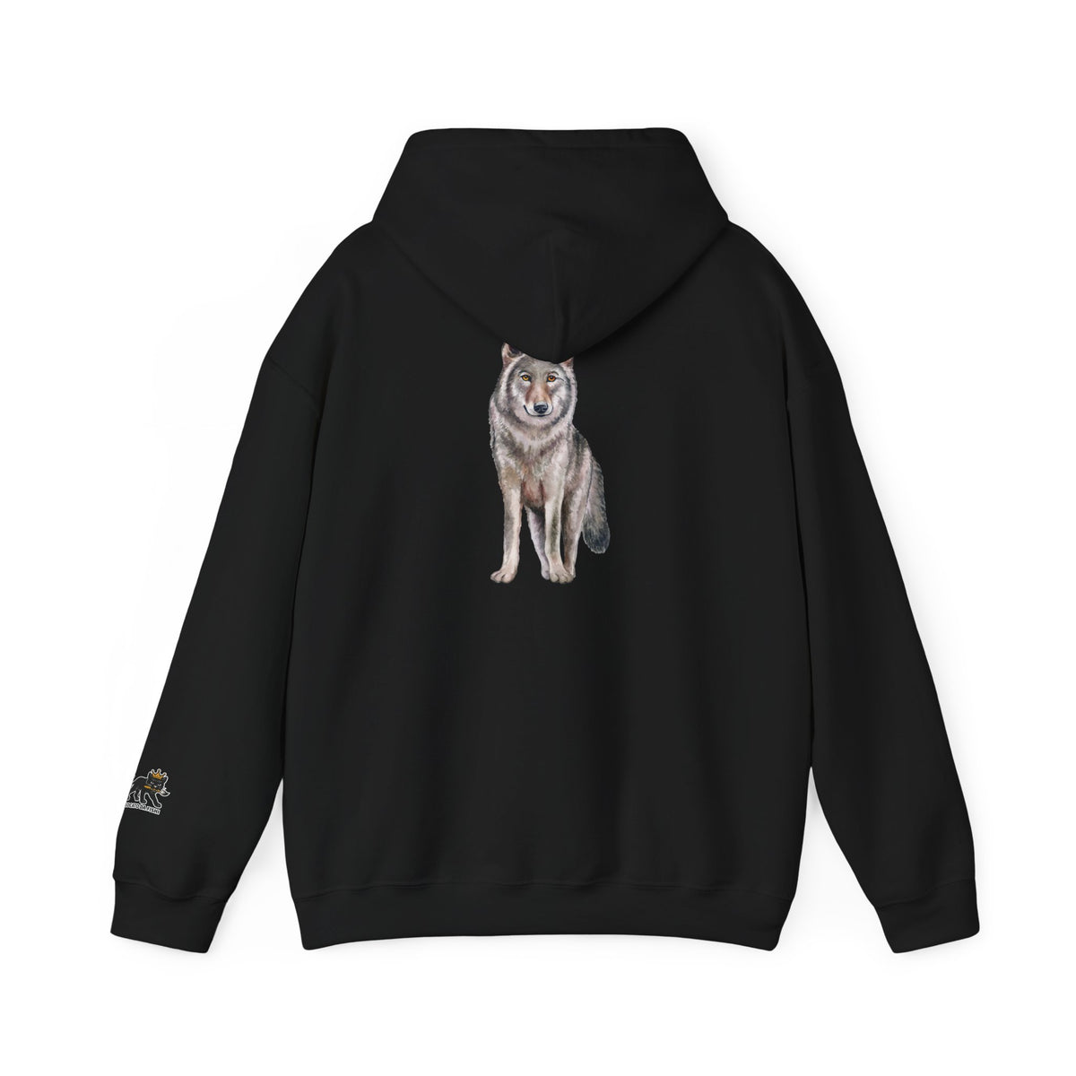 Wolf Hooded Sweatshirt, Unisex Casual Hoodie,
