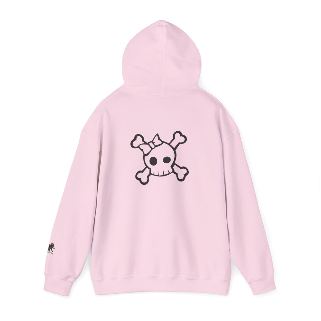 skull pink  Hooded Sweatshirt,
