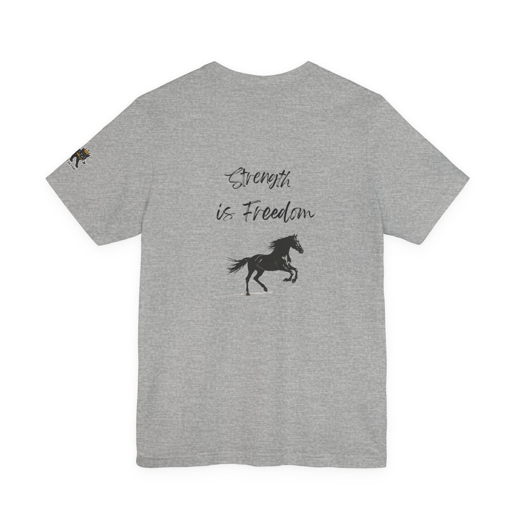 strength is freedom Graphic Tee, Casual Summer Shirt, Marine Life T-Shirt, Gift for Sea Lovers,  high quality