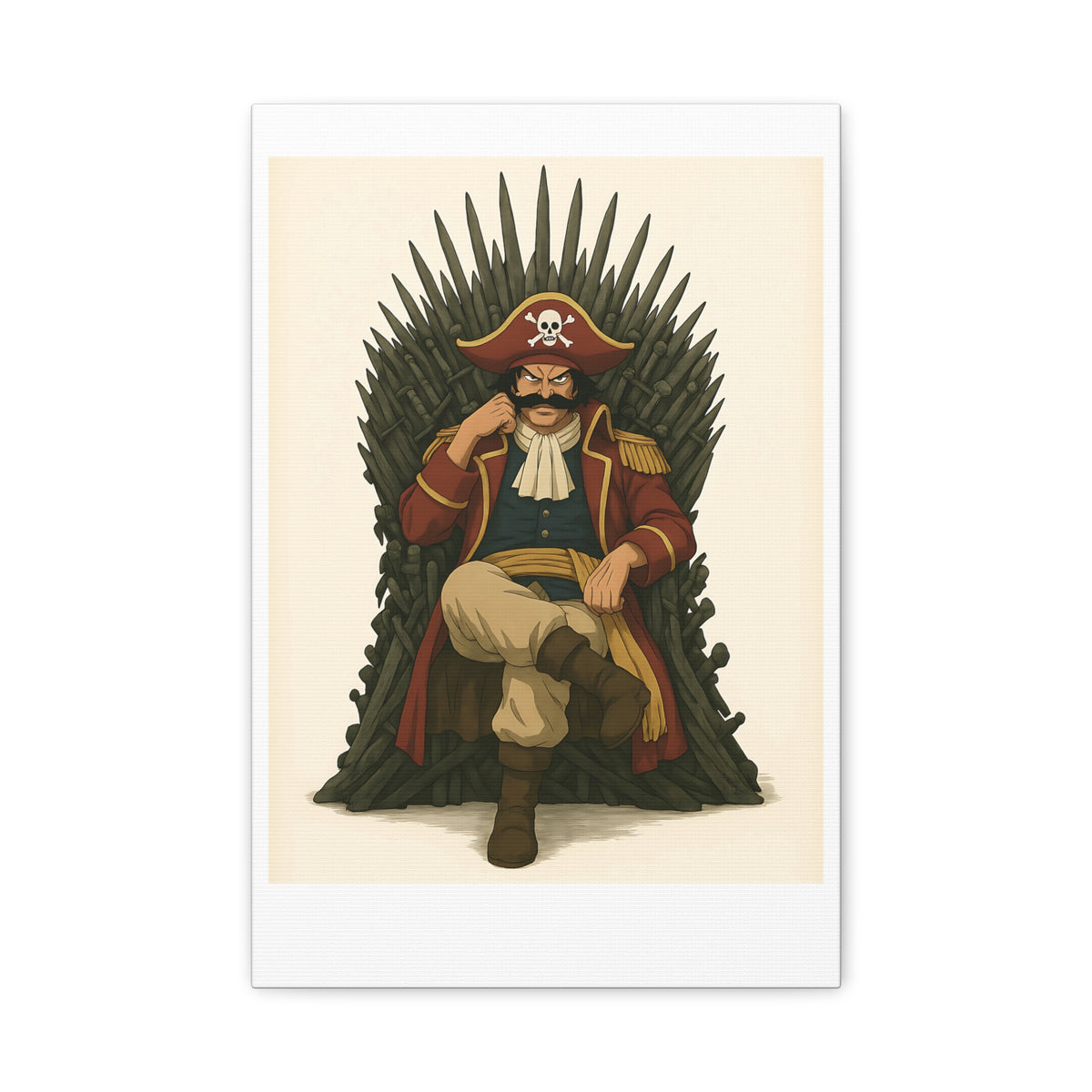 king of the thrones Wall Art, Matte Canvas Print, Home Decor, Sports Gift, Athletic Wall Decor, Gym Decoration