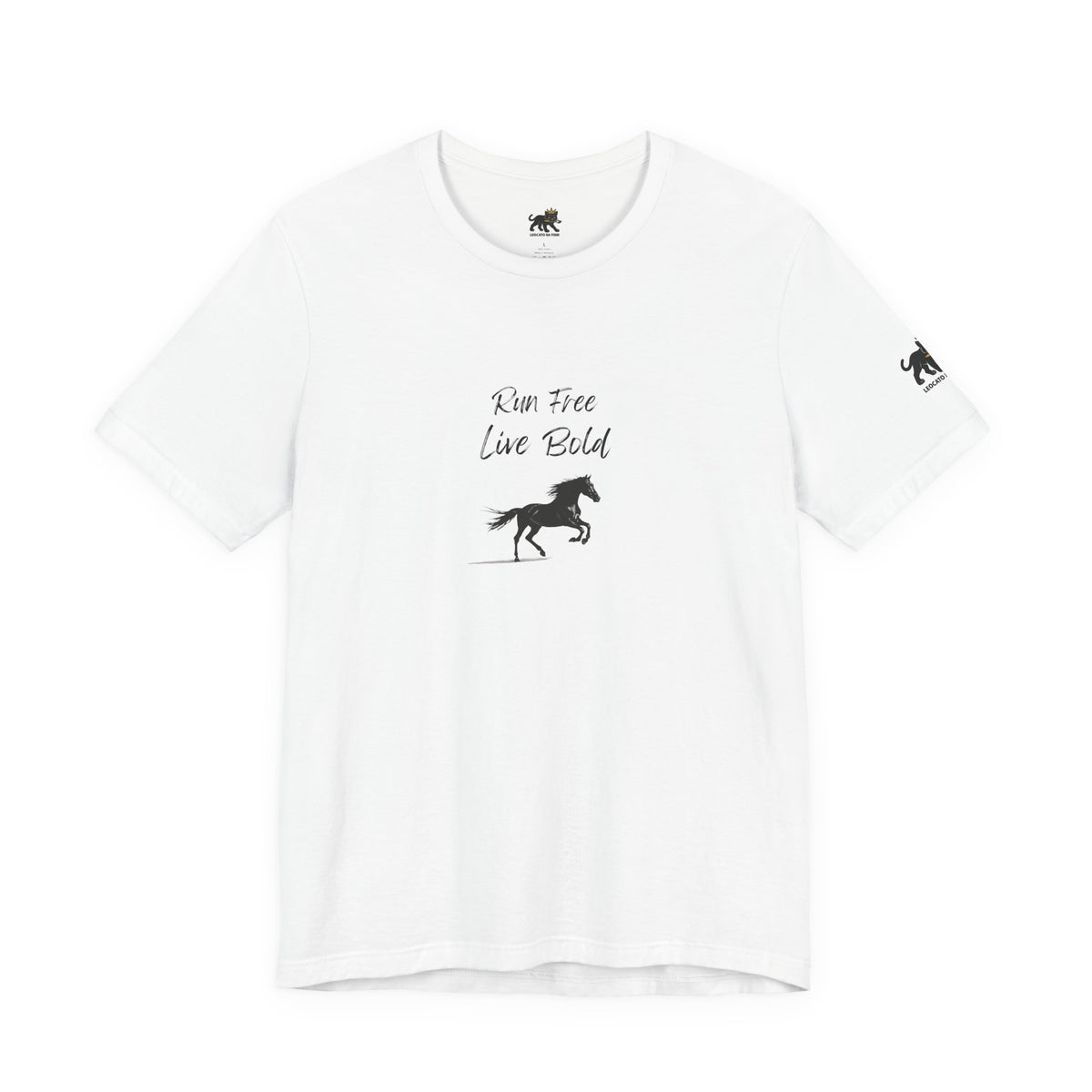run free live bold Graphic Tee, Casual Summer Shirt, Marine Life T-Shirt, Gift for Sea Lovers,  high quality