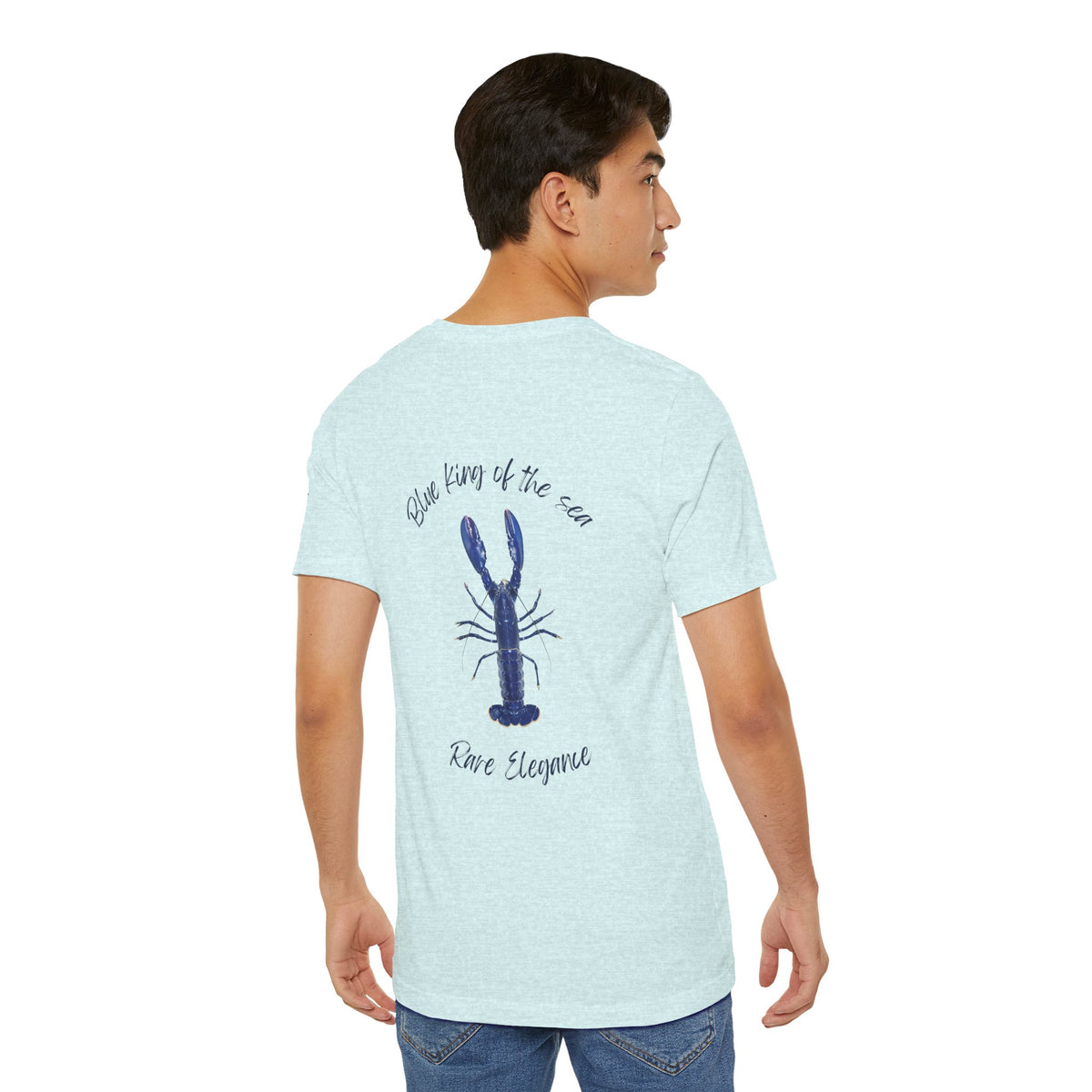 blue king of sea Lobster Graphic Tee, Casual Summer Shirt, Marine Life T-Shirt, Gift for Sea Lovers,  high quality