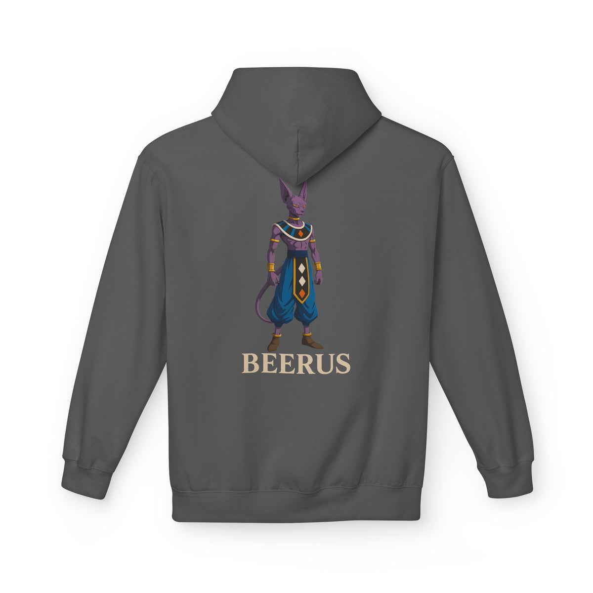 Stylish beerus Hoodie, Soft Unisex Fleece Sweatshirt, Trendy Anime Apparel, Cosplay Gift for Fans, Comfortable Streetwear