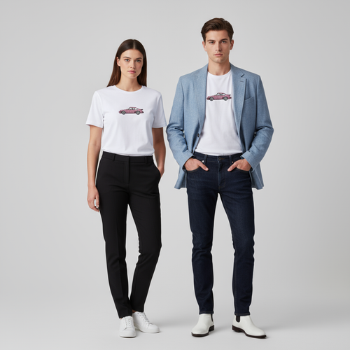 911 pink car unisex , high quality