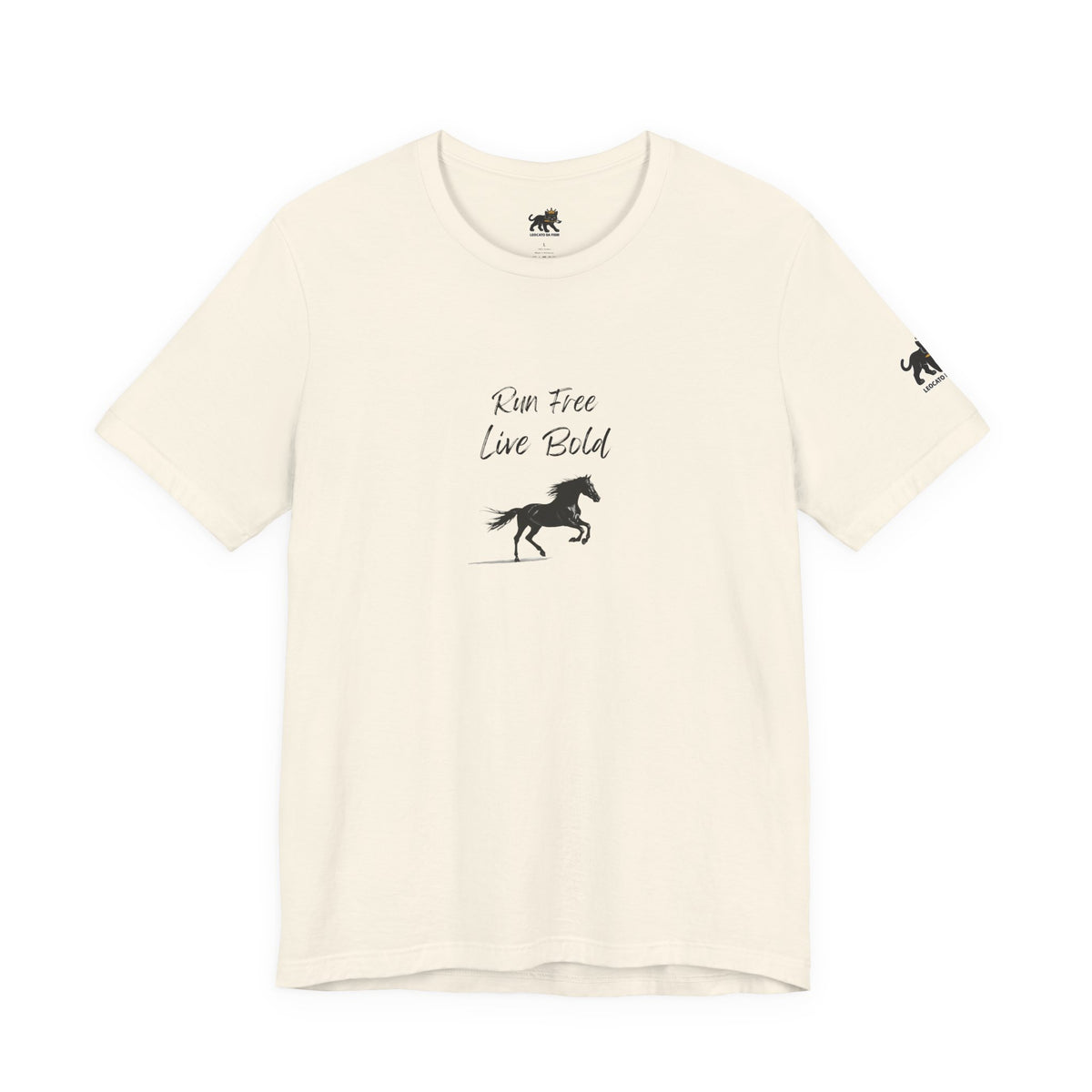 run free live bold Graphic Tee, Casual Summer Shirt, Marine Life T-Shirt, Gift for Sea Lovers,  high quality