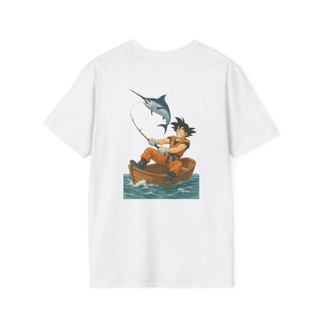 Fishing goku Unisex T-Shirt, Casual Wear, Gift for Fishermen, Outdoor Adventure Shirt, Summer Apparel, Fishing Enthusiast Tee