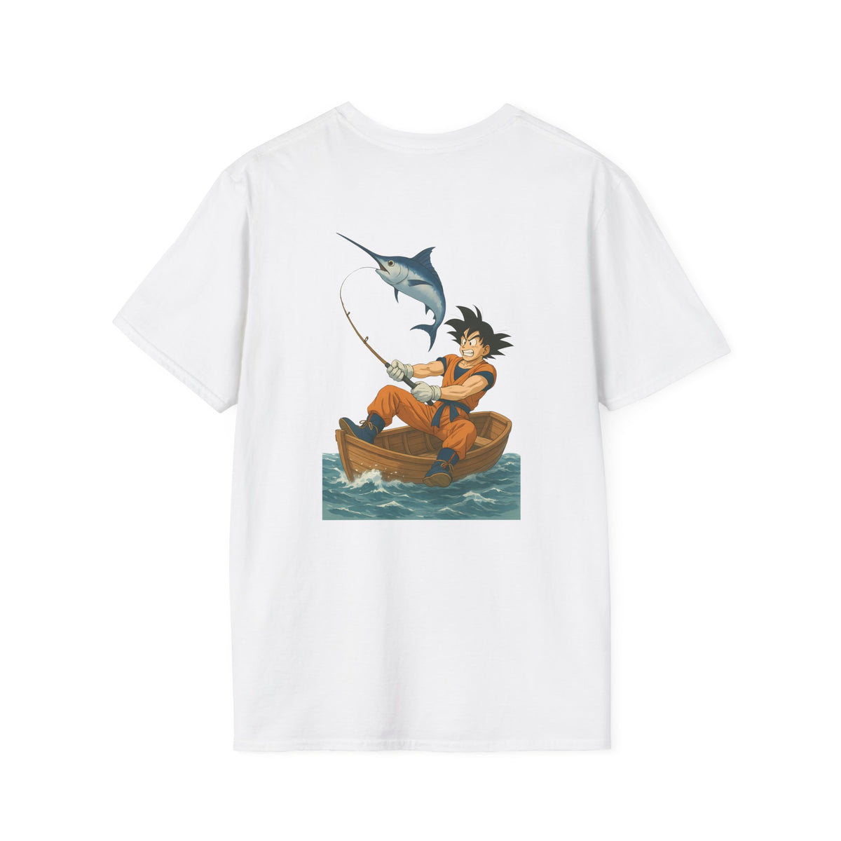 Fishing goku Unisex T-Shirt, Casual Wear, Gift for Fishermen, Outdoor Adventure Shirt, Summer Apparel, Fishing Enthusiast Tee