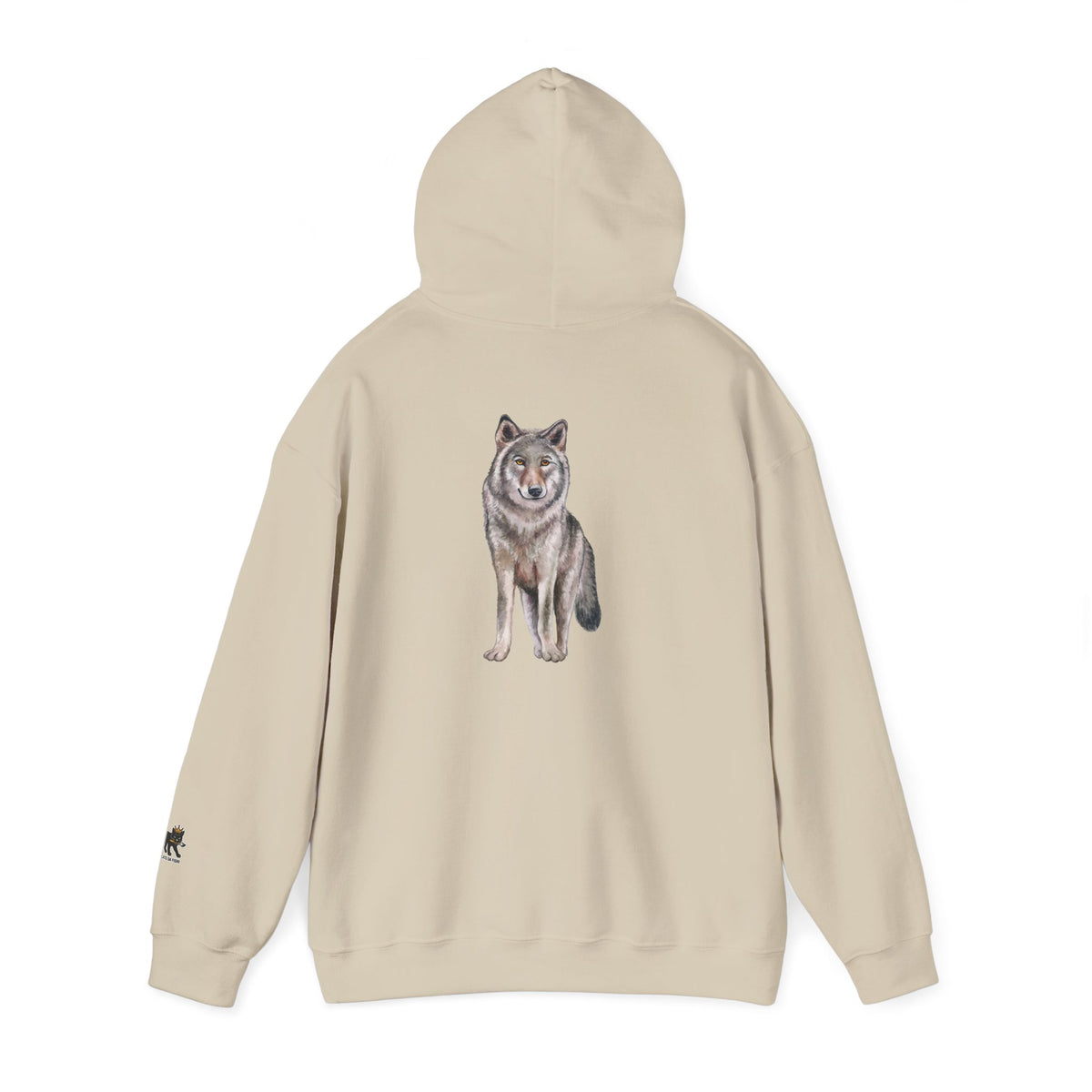 Wolf Hooded Sweatshirt, Unisex Casual Hoodie,