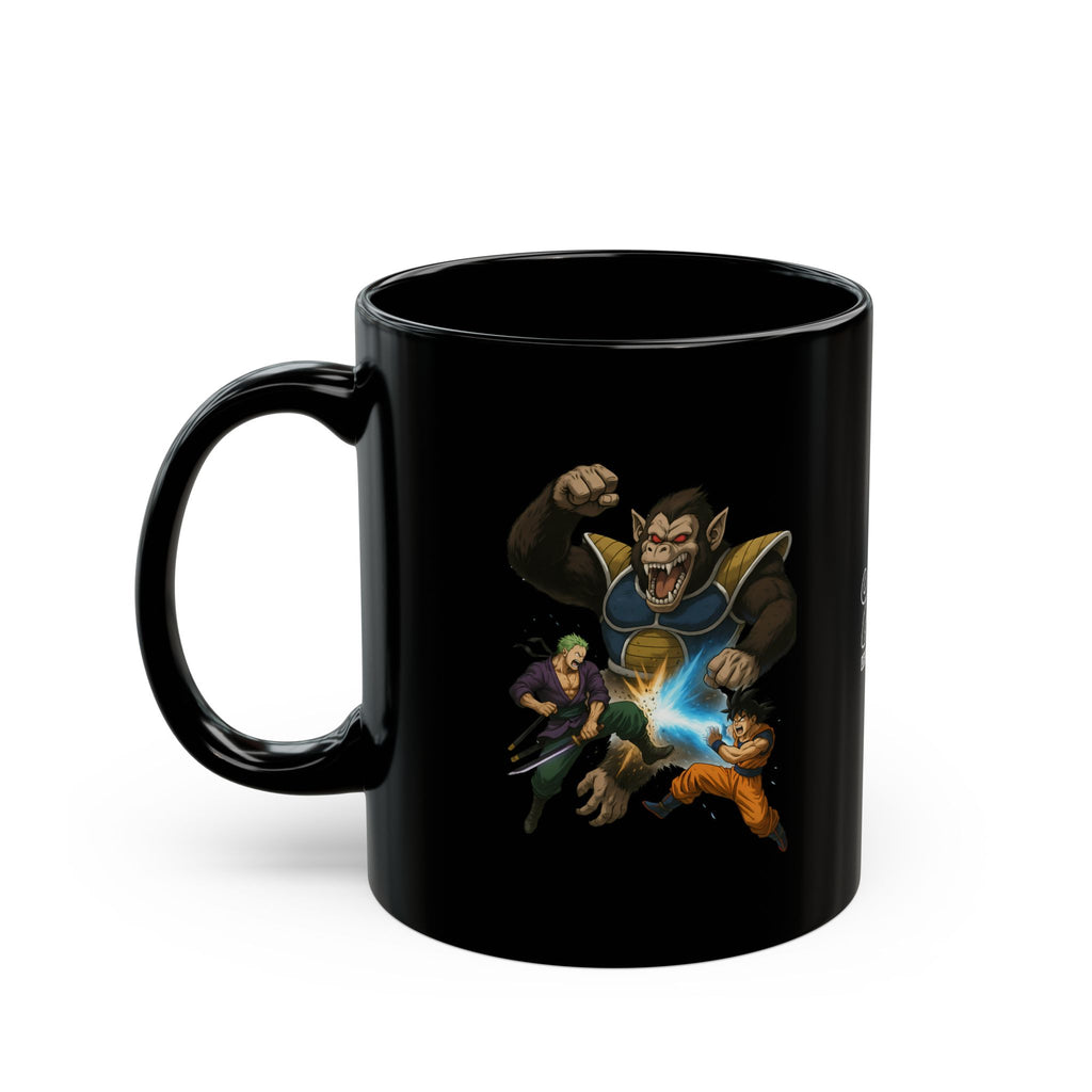 Gaming Warriors Black Mug – Perfect for Coffee Lovers, Cat Enthusiasts, Gamers, Gift for Birthdays, and Fun Collectibles
