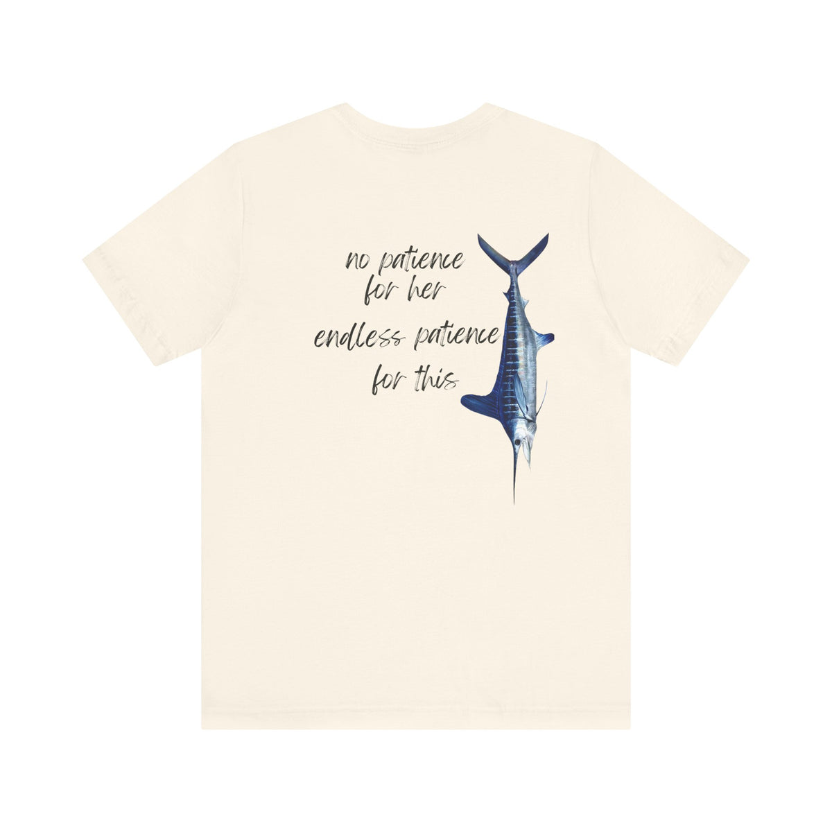 No patience for her, endless patience for this Graphic Tee, Casual Summer Shirt, Marine Life T-Shirt, Gift for Sea Lovers,  high quality