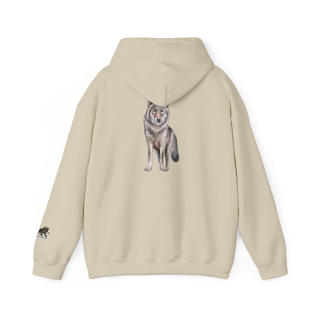 Wolf Hooded Sweatshirt, Unisex Casual Hoodie,