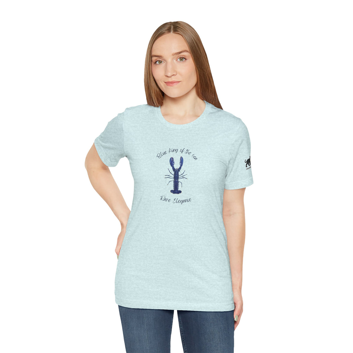 blue king of sea Lobster Graphic Tee, Casual Summer Shirt, Marine Life T-Shirt, Gift for Sea Lovers,  high quality