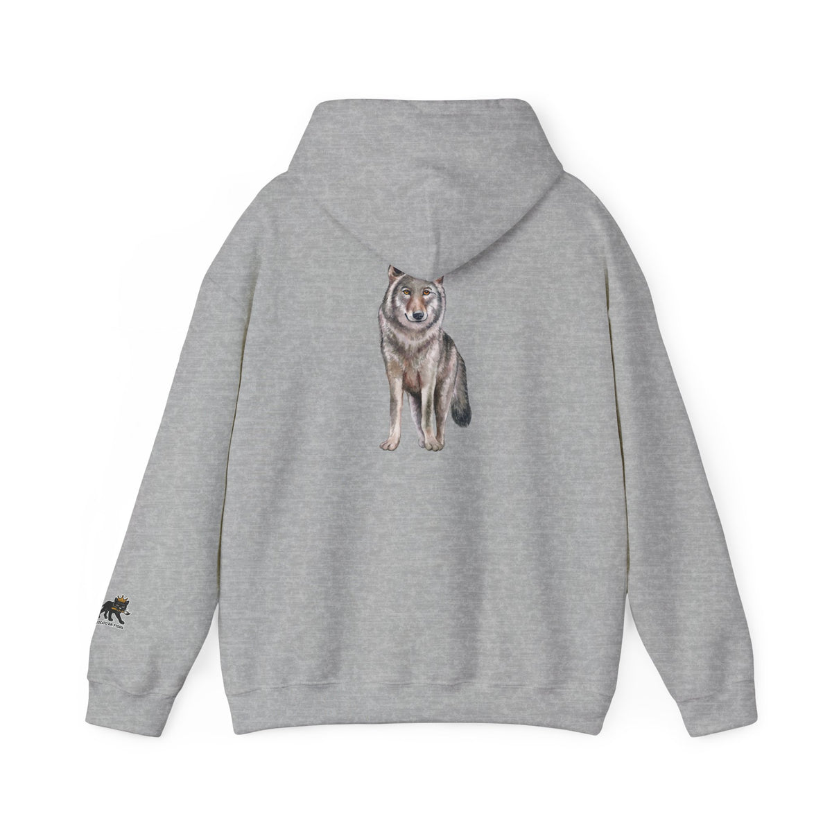 Wolf Hooded Sweatshirt, Unisex Casual Hoodie,