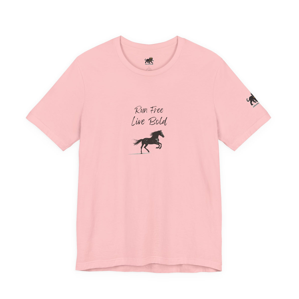 run free live bold Graphic Tee, Casual Summer Shirt, Marine Life T-Shirt, Gift for Sea Lovers,  high quality