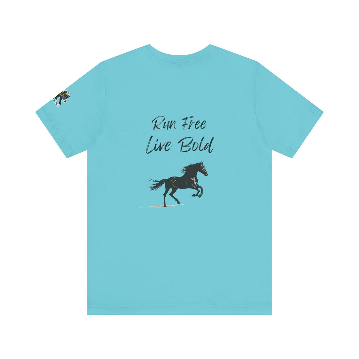 run free live bold Graphic Tee, Casual Summer Shirt, Marine Life T-Shirt, Gift for Sea Lovers,  high quality