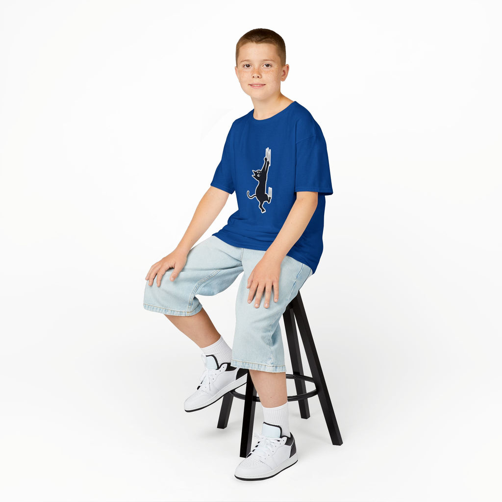Playful Cat Kids Tee - Cute Cotton T-Shirt,