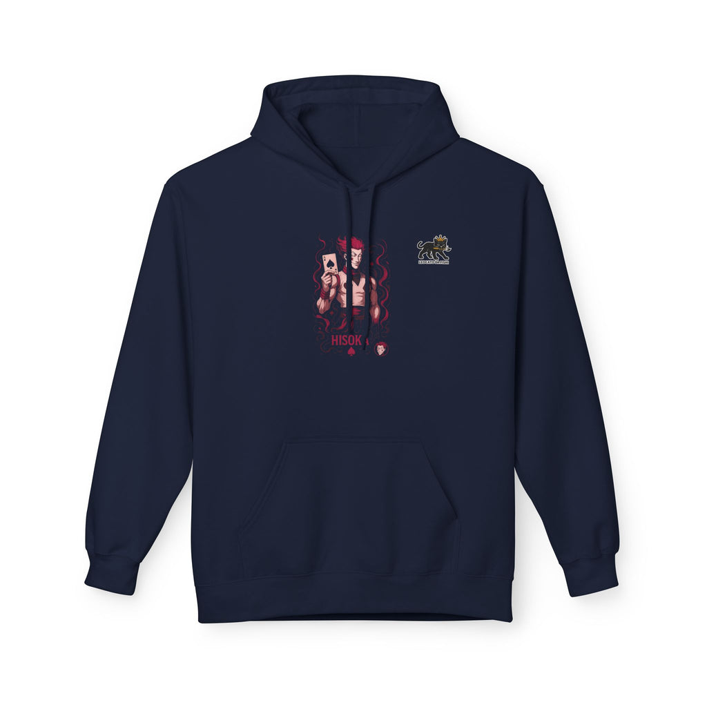 card Hisoka-Inspired Unisex Hoodie, Anime Apparel, Cozy Hoodie for Fans, Gift for Gamers, Stylish Streetwear
