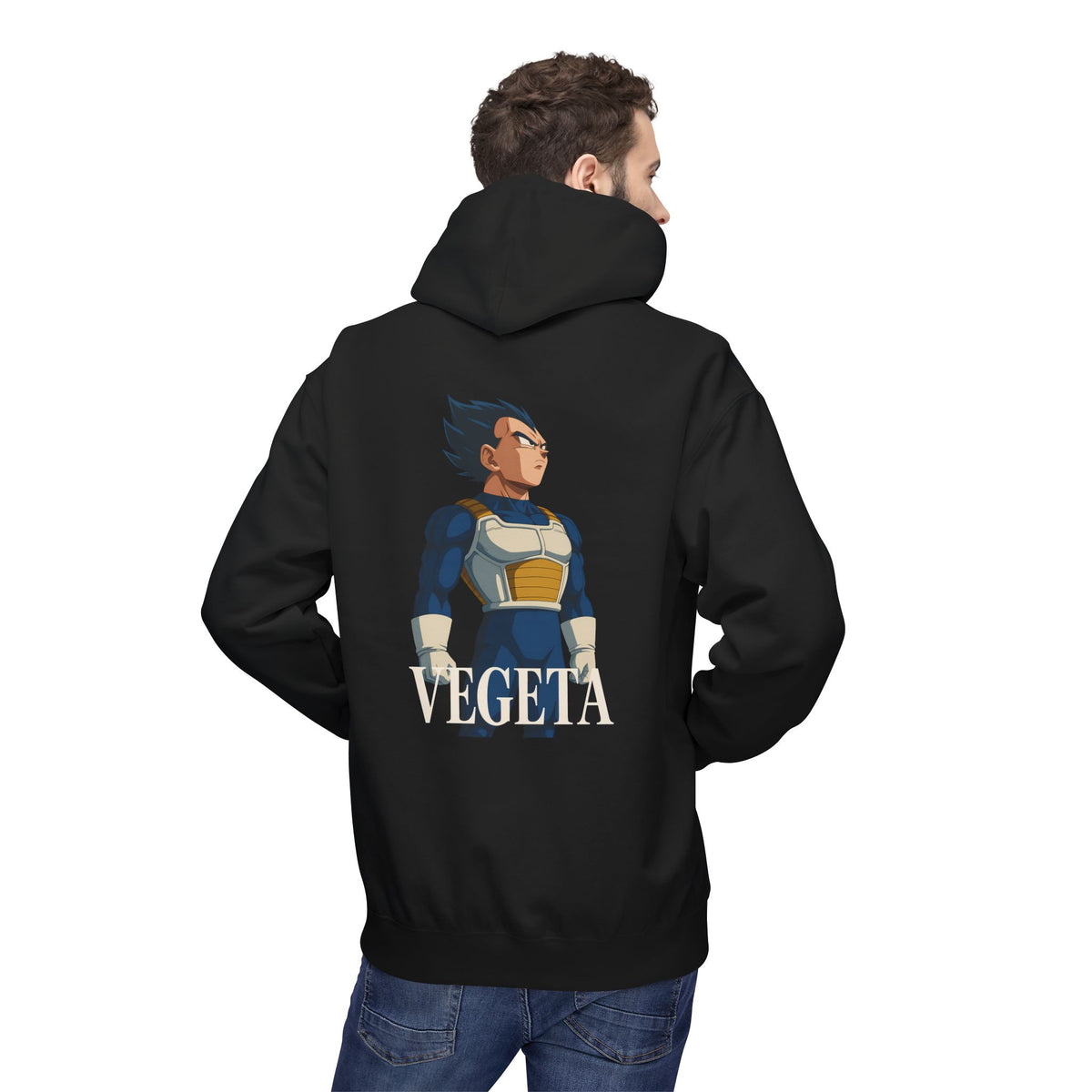 Stylish vegeta Hoodie, Soft Unisex Fleece Sweatshirt, Trendy Anime Apparel, Cosplay Gift for Fans, Comfortable Streetwear