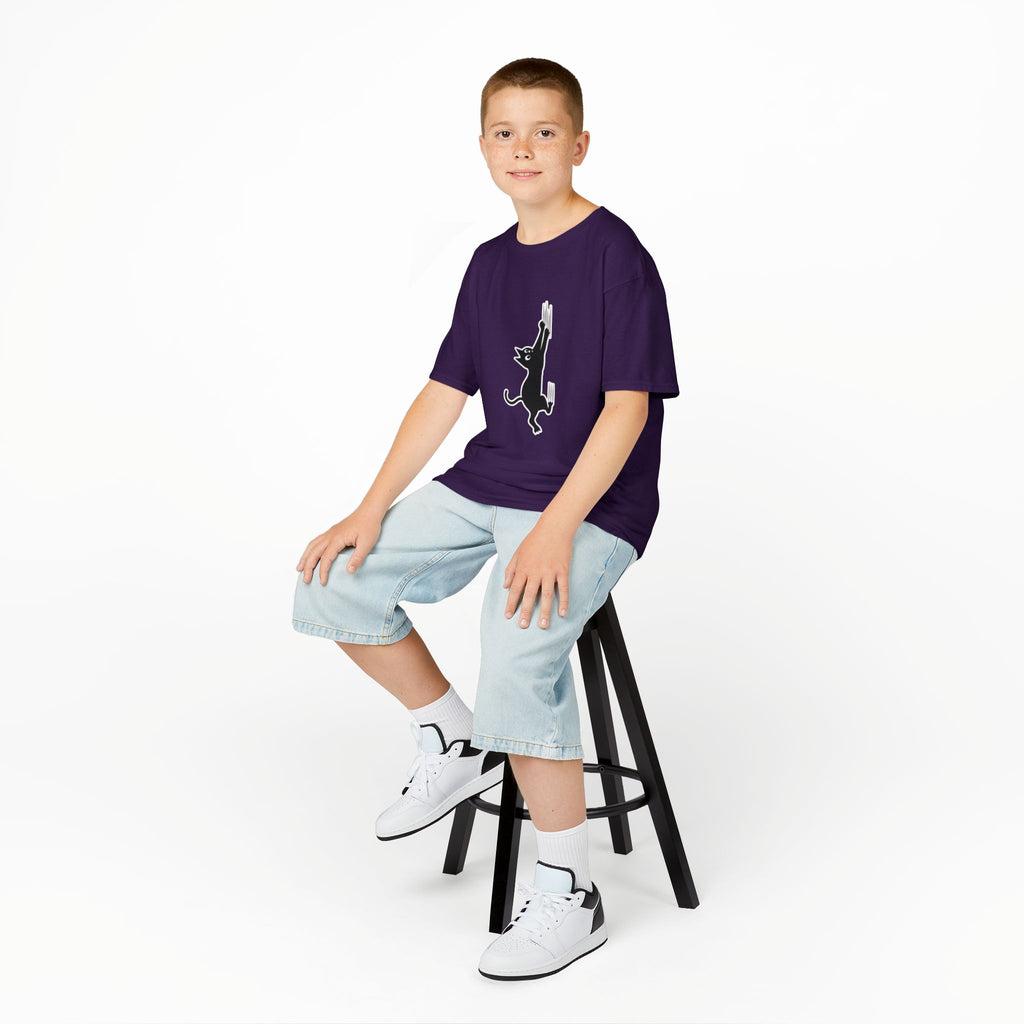 Playful Cat Kids Tee - Cute Cotton T-Shirt,