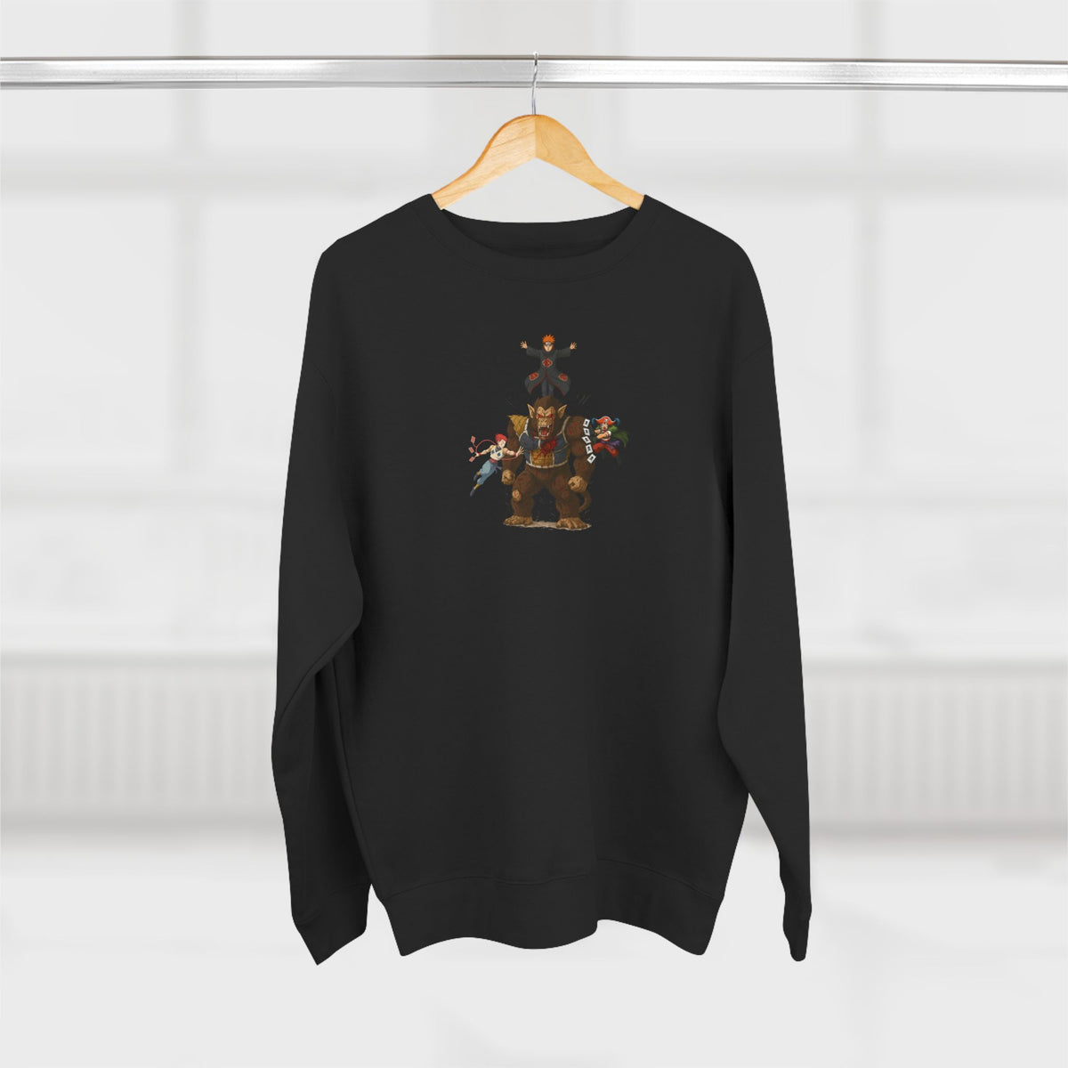 big fight Unisex Cartoon Sweatshirt with Fun Character Design, Graphic Sweatshirt for Fans, Cozy Gift for Birthdays, Casual Wear, Unique Apparel