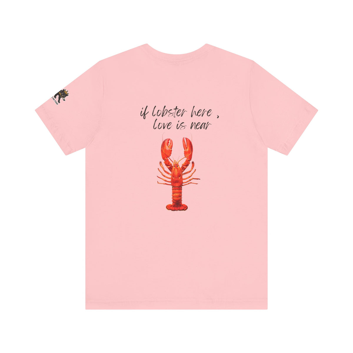 if lobster here love is near Graphic Tee, Casual Summer Shirt, Marine Life T-Shirt, Gift for Sea Lovers,  high quality