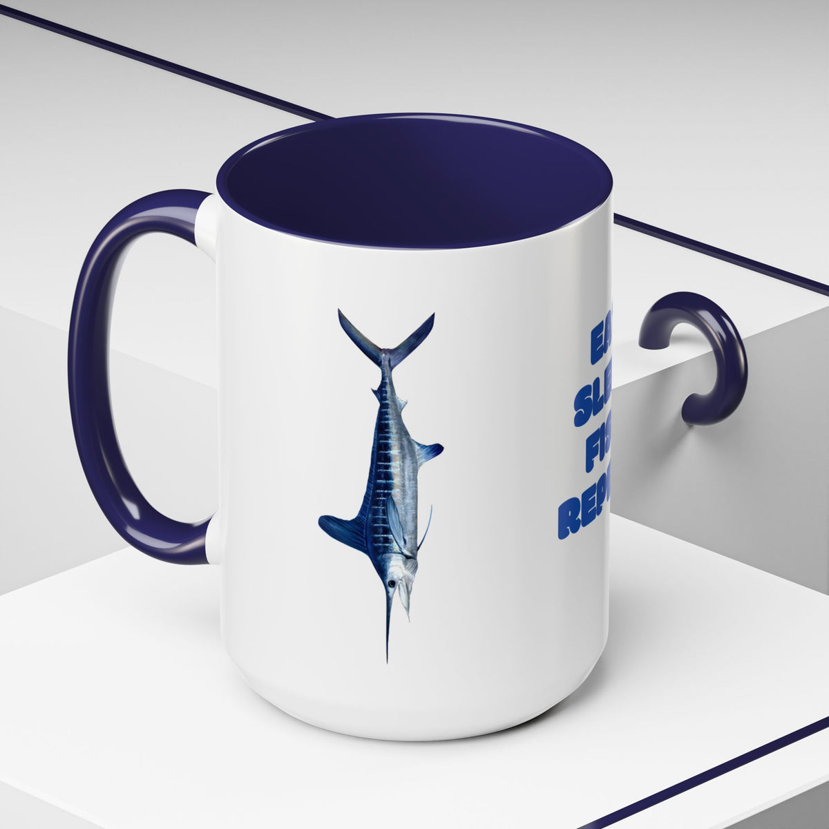 fishing time 6 Coffee Mug (11, 15oz)