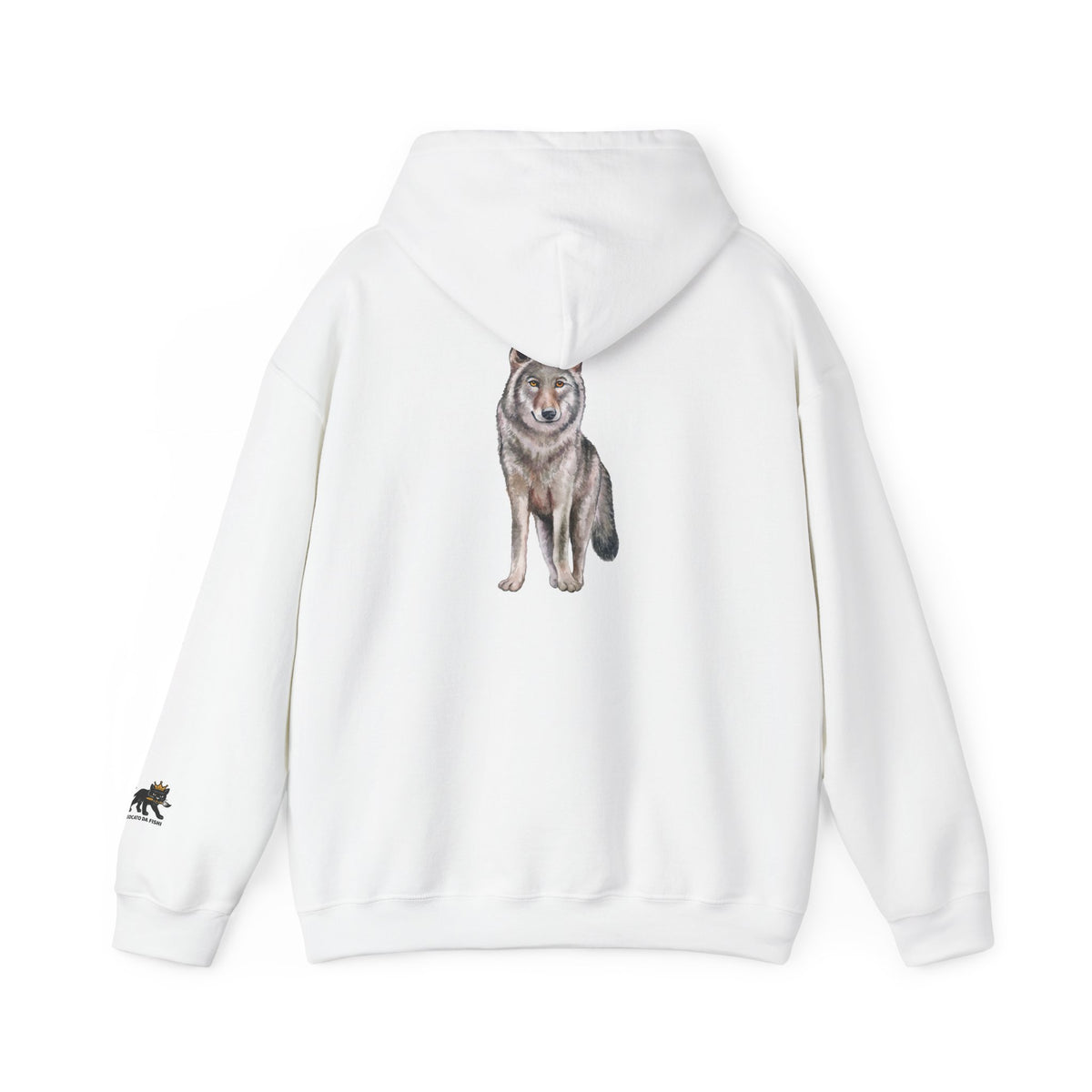 Wolf Hooded Sweatshirt, Unisex Casual Hoodie,