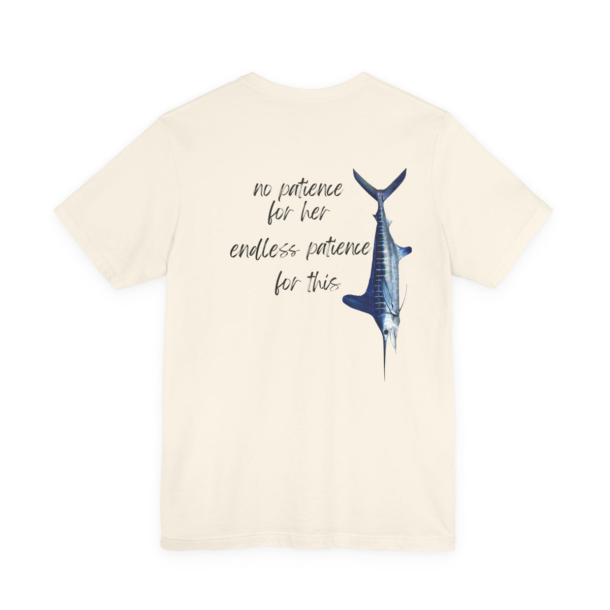 No patience for her, endless patience for this Graphic Tee, Casual Summer Shirt, Marine Life T-Shirt, Gift for Sea Lovers,  high quality