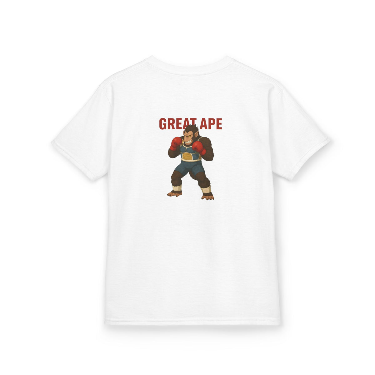 Kids Graphic Tee with Great Ape Design, Fun T-Shirt for Boys Girls, Cartoon Shirt, Birthday Gift, Playtime Apparel