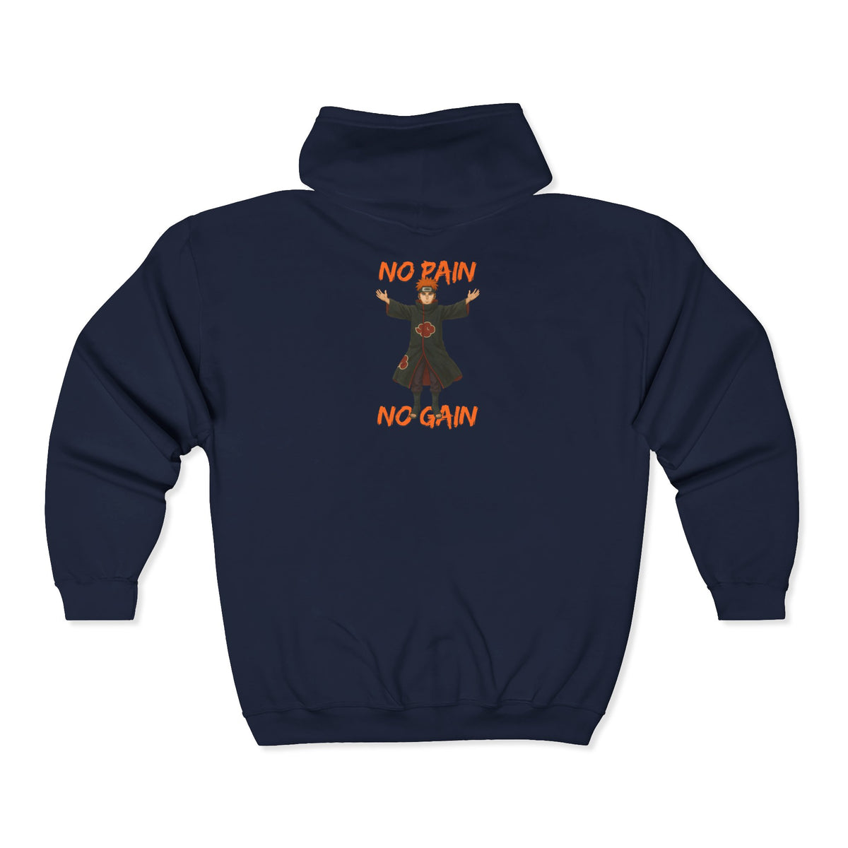 pain : no pain on gain Unisex Heavy Blend™ Full Zip Hooded Sweatshirt