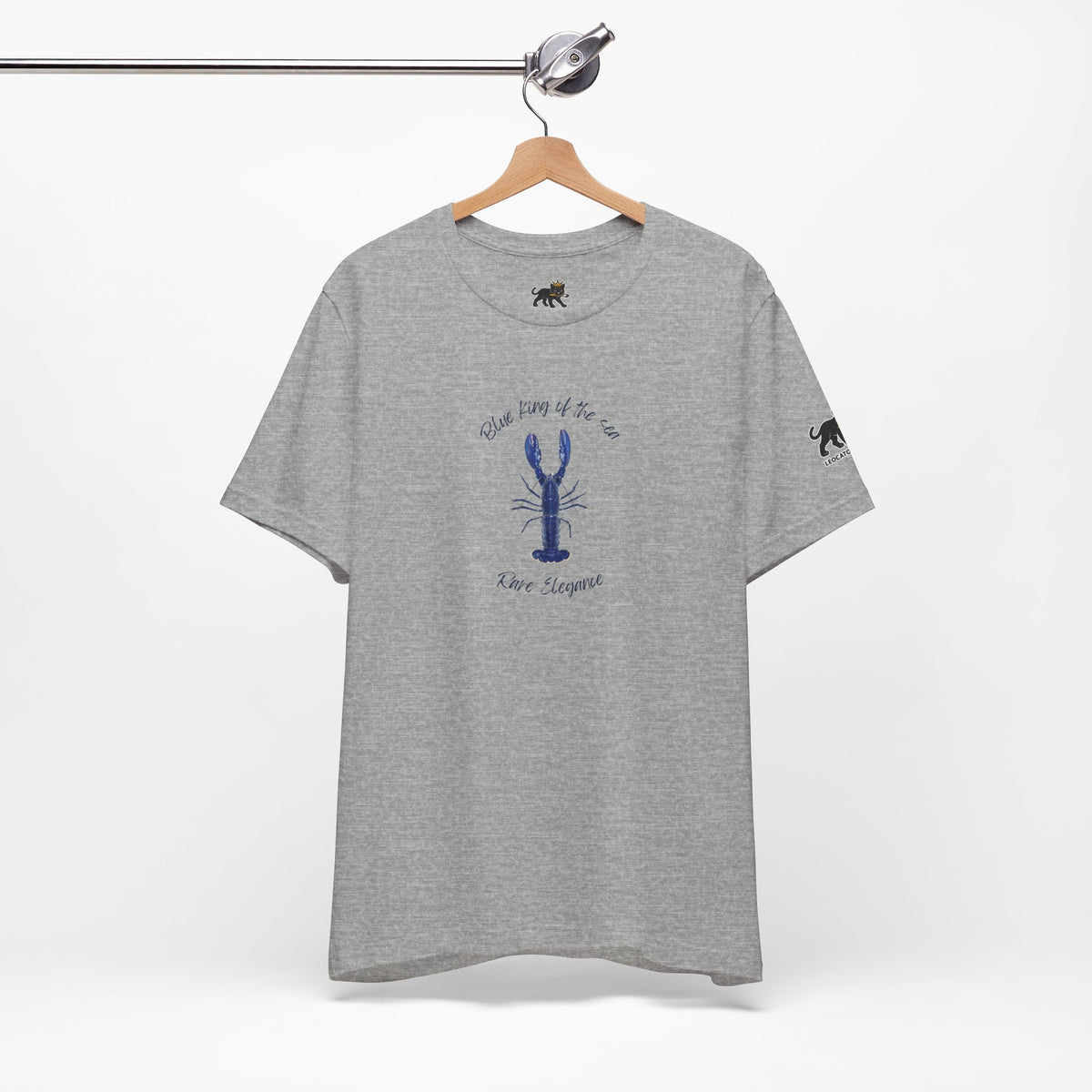 blue king of sea Lobster Graphic Tee, Casual Summer Shirt, Marine Life T-Shirt, Gift for Sea Lovers,  high quality