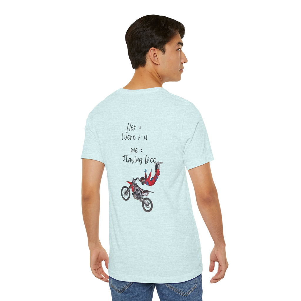 her where r u  ? me flaying free Graphic Tee, Casual Summer Shirt, Marine Life T-Shirt, Gift for Sea Lovers,  high quality