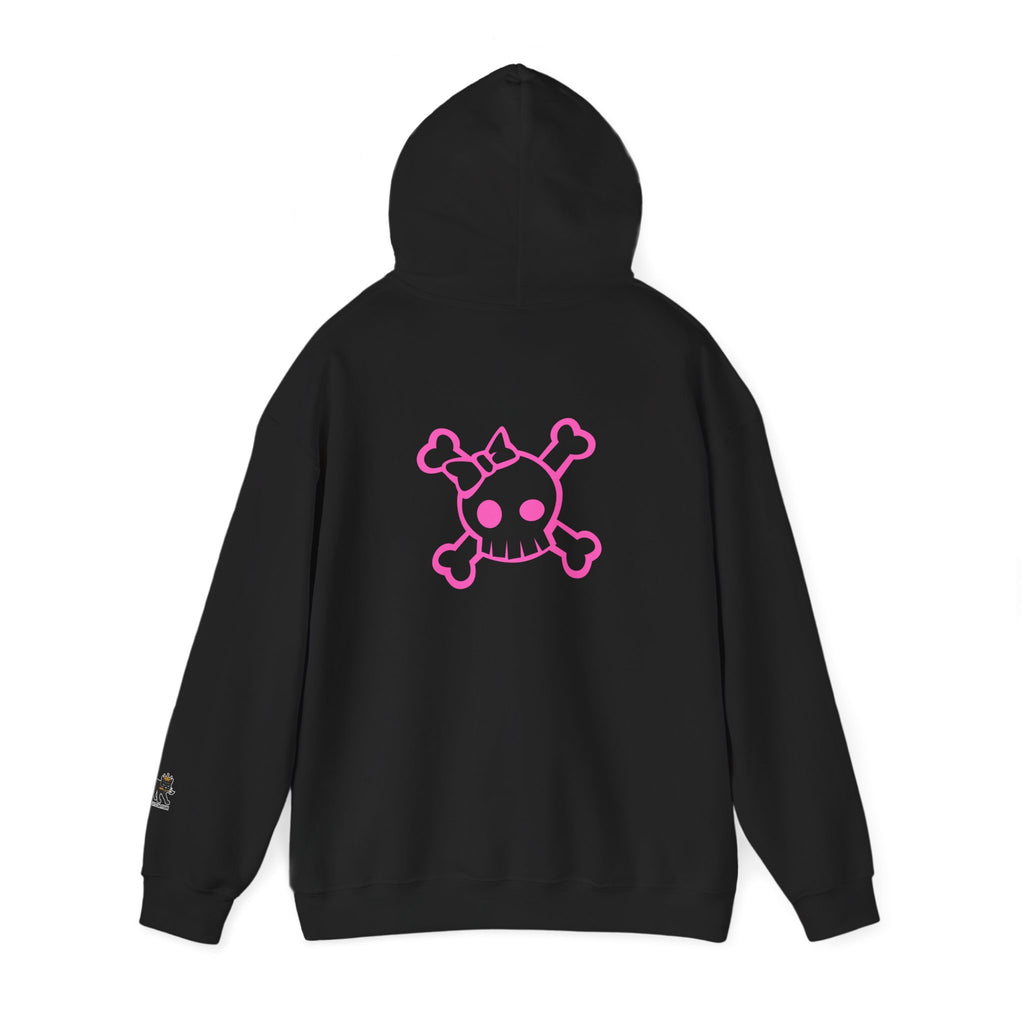 skull pink  Hooded Sweatshirt,