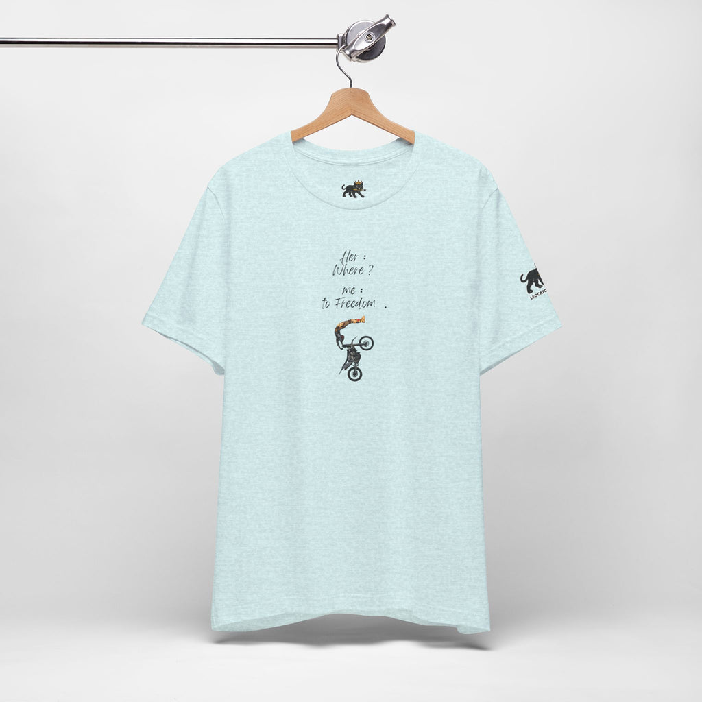 her where ? me to freedom Graphic Tee, Casual Summer Shirt, Marine Life T-Shirt, Gift for Sea Lovers,  high quality