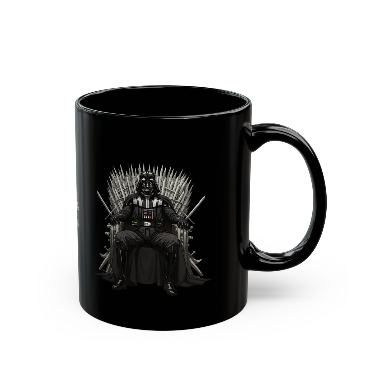lord Darth  Black Mug with Cat and Darth Vader Designs, Gift for Pop Culture Lovers, Coffee Lover's Accessory, Geeky Kitchen Decor, [...]