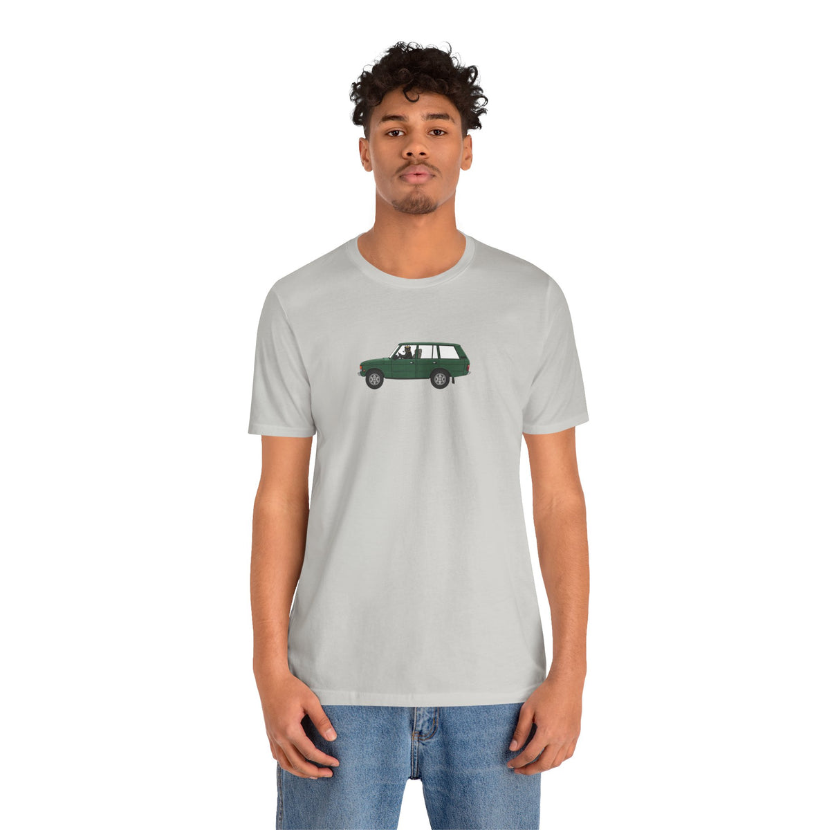 green land rover classic car Stylish , high quality
